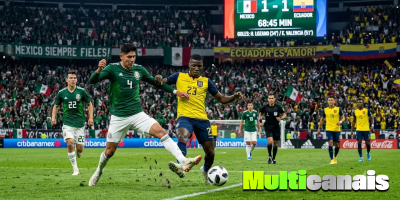 Resultado do Jogo do México e Equador Hoje Multicanais